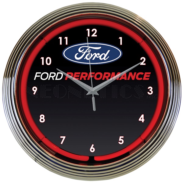Ford Performance Neon Wall Clock TP Tools & Equipment